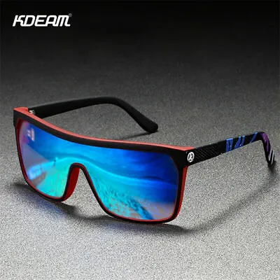 $18.21 • Buy KDEAM Large Polarized Cycling Sunglasses Mens Women Outdoor Sports Glasses UV400