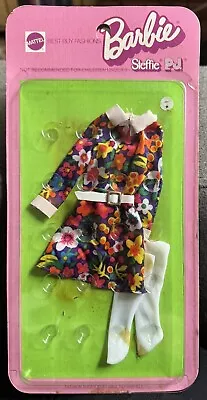 Barbie Best Buy Fashions #3347 FLORAL SATIN A-LINE MINI DRESS Marcia Brady RARE! • $399.99