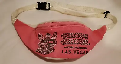 Vintage Circus Circus Fanny Pack Las Vegas Hotel And Casino Souvenir Pink • $8.99