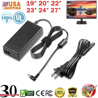 For LG Monitor Power Cord 19V Power Supply LCD LED HD TV Monitor Adapter Cord • $11.49