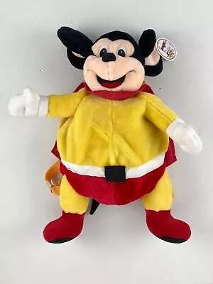 Mighty Mouse Plush Kids Backpack Vintage New By A&A 1988 • $75