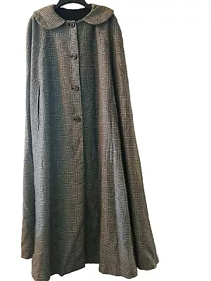 Vintage Designer Long Cape Coat Womens OS One Size Lined.Made By JanL • $49.99