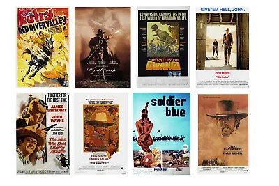 $11.99 • Buy 1/24 1/25 G Scale Model Western Movie Theater Posters Set 2