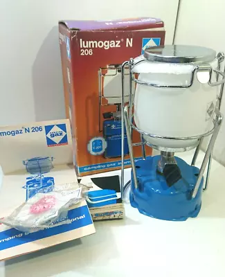 LUMOGAZ N C206 Camping Gaz Lamp / Light With Mantle In Original Box New No Gas • £29.99