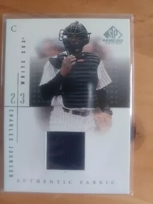 Charles Johnson 2001 SP Game-Used Authentic Fabric Relic • $3