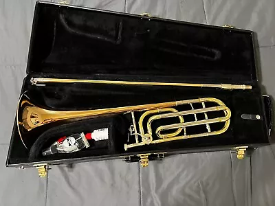C.G. Conn 88H F- Attachment Trombone Rose Bell / Original Case • $1200