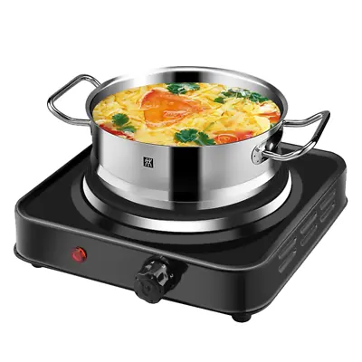 Hot Plate Electric Cooker Single Portable Table Top Kitchen Hob Stove 1000W UK • £12.28