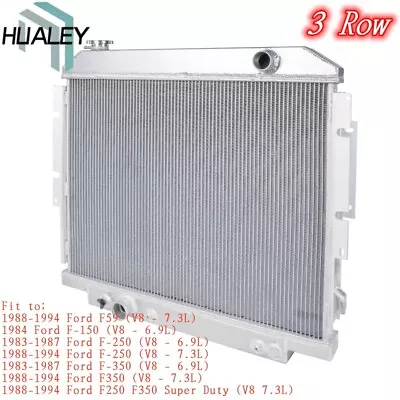 Radiator For 1983-1994 Ford F250 F350 F59 Super Duty 6.9L 7.3L V8 CC1165 3 Rows • $185