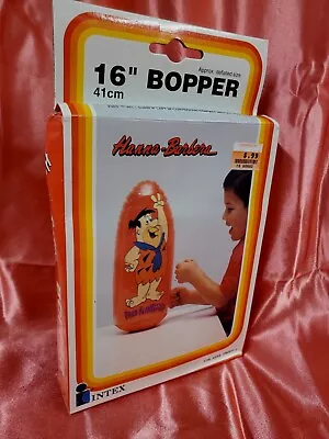 Vintage 1992 The Flintstones Fred Flintstone 16  Bopper Punching Bop Bag Intex  • $10