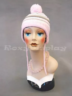 2PCS Female Mannequin Head Bust Wig Hat Jewelry Display #VF004 X2 • $95