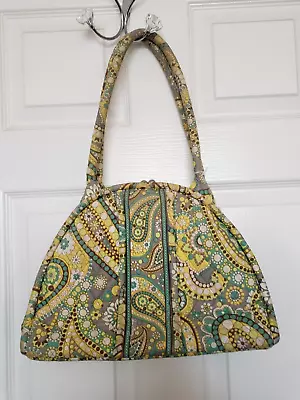 Vera Bradley Eloise Kiss N Snap Clasp Quilted Satchel Purse Retired • $14.95