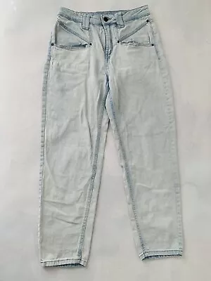 Wild Fable High Rise Mom Jeans Size 4 Blue Light Wash Tapered Leg Retro 80s 90s • $13.43