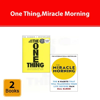 One ThingMiracle Morning 2 Books Collection Set Management Skills Paperback NEW • £12.99