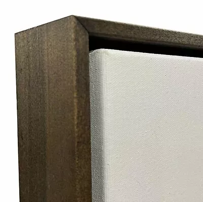 $34.99 • Buy Walnut Stained Floater Frame For 1.5  Deep Canvas
