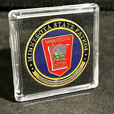MINNESOTA STATE PATROL ST MICHAEL POLICE Challenge Coin INCLUDES Case New! • $13.98