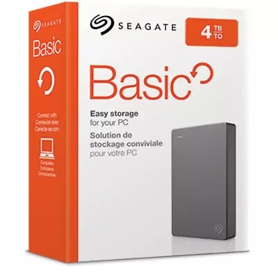 Seagate Basic 4 TB Hard Drive (STJL4000400) Brand New Sealed • £94.99