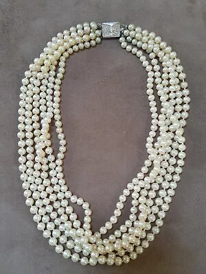 Gorgeous Vintage 6 Strand Vendome Faux Pearl Necklace • $14.95