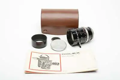 Kern Paillard Bolex Macro-Switar 75mm F1.9 C Mount Lens Caps Hood Manual • $735.95
