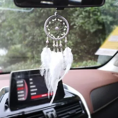 Interior Accessories Dream Catcher Car Mirror Pendant Auto Hanging Decorations • £4.68