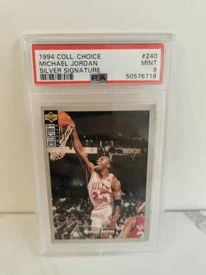 $150 • Buy 1994 Collector's Choice Michael Jordan Silver Signature PSA 9 #240