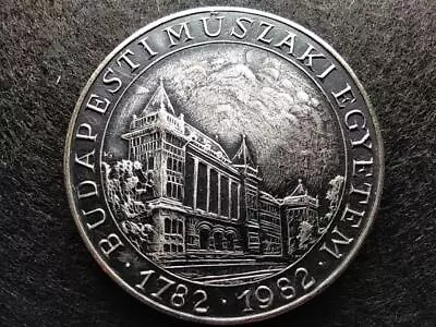 BME Faculty Of Mechanical Engineering 1782-1982 Bánki Donát Medal 40mm 31.06g • $18.43