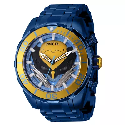 Invicta Marvel X-Men Wolverine Men's 50mm Limited Ed Blue Chrono Watch 43605 • $148.11