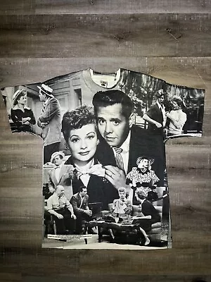 Vintage 90s I Love Lucy T Shirt All Over Print Universal Studios Mens Large TV • $100