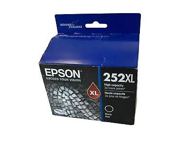 Epson T252XL120 252XL High Capacity Black Ink Cartridge Black Exp. 4/2024 • $19