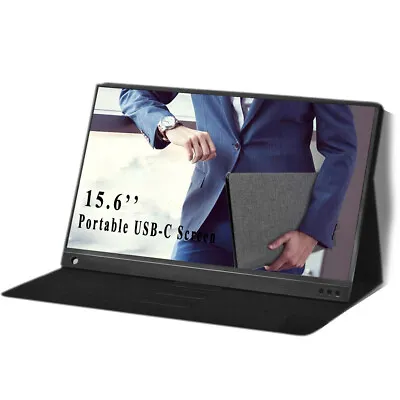 15.6 In Portable Monitor Full HD IPS Speaker Laptop MAC Xbox PS4 Smart Phone • £155.99