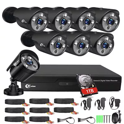 XVIM 1080P 8CH DVR Security Camera System Home Outdoor Security CCTV System • $129.99