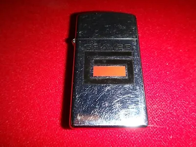 Year 1977 High Polish Zippo Slim Lighter Case With GRAVER Business Emblem • $31.10