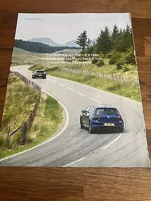 Original VW Golf R  Mk7 Magazine Picture Poster Frame Ready Wall Art Man Cave • $12.37