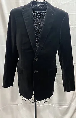 Ralph Lauren Black Label Men's Blazer Jacket Sport Coat Black Velvet 40L NWOT • $199.99