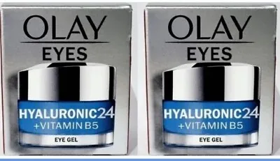 $34.22 • Buy 2 X Olay Eyes Hyaluronic24 + Vitamin B5 Eye Gel, 15ml, New, Sealed, F&F, UK Sell