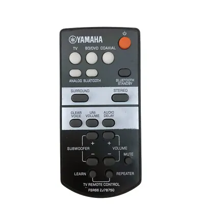 $14.15 • Buy New FSR66 ZJ78750 For Yamaha Sound Bar Remote Control YAS-103 ATS-1030 FSR71