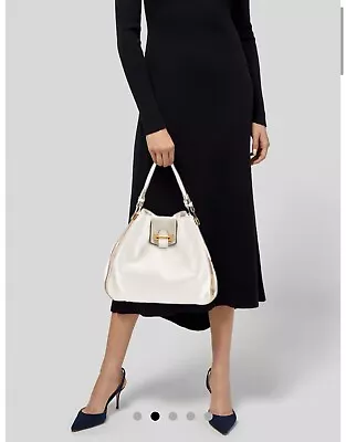 Women TOM FORD  White Leather Handbag Shoulder Bag RRP$4600 /// • $2797.72