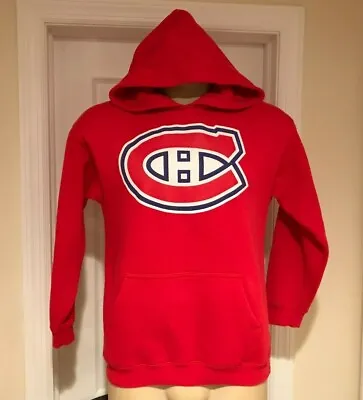 Montreal Canadiens NHL Hockey Youth Hoodie Hooded Sweatshirt Red Large OTH • $14.87