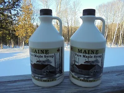 Pure Maine Maple Syrup Grade A AMBER RICH ONE Gallon 128FL OZ SALE • $55