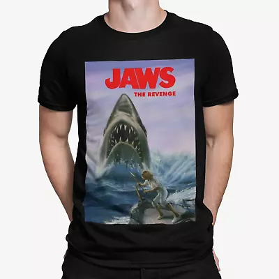 Jaws Revenge T-shirt -  Movie Poster 70s 80s Shark Movie Film Retro Yolo Gift Tv • £10.79