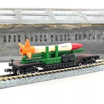 Bachmann 5519 Santa Fe Depressed Flat Car USAF Military Missile ATSF N Scale • $18.99