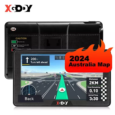 XGODY 7'' Portable Touchscreen Truck & Car GPS Navigation 2024 Australia Map NEW • $75.86