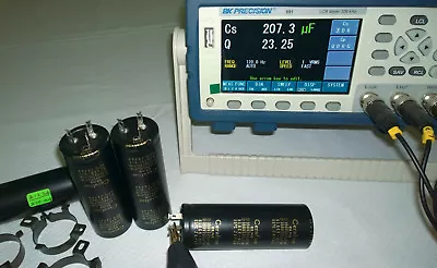 Lot Of 4 Genuine Elna Cerafine 350V 220uF + 220uF Capacitors Same Black Gate WKZ • $2000