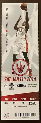 Toronto Raptors 1/11/2014 NBA Ticket Stub Vs Brooklyn Nets • $6.95