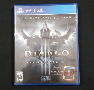 Diablo 3: Reaper Of Souls Ultimate Evil Edition PS4 Sony PlayStation 4 No Manual • $14.06