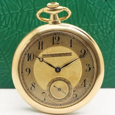 1915's VACHERON & CONSTANTIN 18K SOLID ROSE GOLD POCKET WATCH • $4500