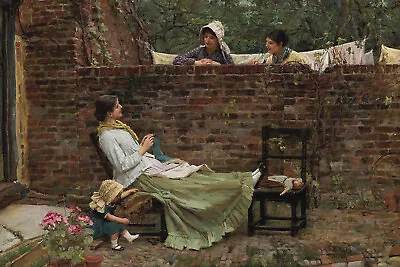 John William Waterhouse - Good Neighbours / The Gossips (1885) Poster Art Print • £57.95