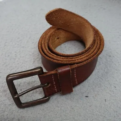 Mens Gap Genuine Leather Belt Brass Buckle Work Belt Broken In Soft Sz 40 • $15.38