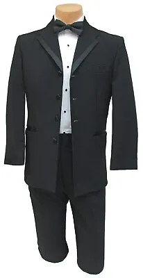 42L New Men's Black Oscar De La Renta Tuxedo Frock Coat Jacket Victorian Gothic • $69.99