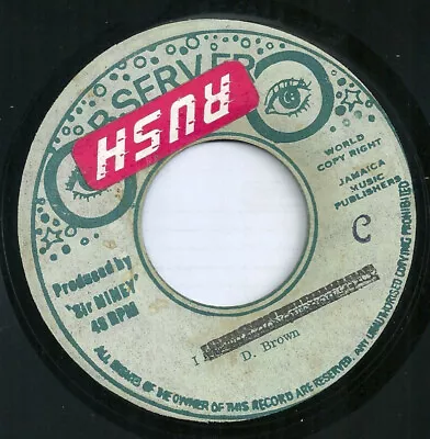 Reggae 45 Mislabeled Observer  RUSH  Disc FM-6003 - A/B Cassandra HEAR • $7.99