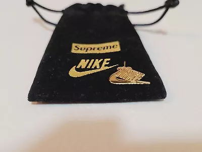 Supreme Nike 14k Solid Gold Diamond Cut Earring SINGLE Stud • $245